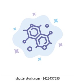 Chemist, Molecular, Science Blue Icon on Abstract Cloud Background