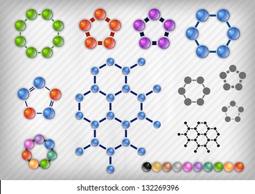 chemist on the grey background
