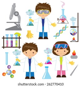 Chemist vector illustration