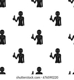 Chemist.Professions single icon in black style vector symbol stock illustration web.
