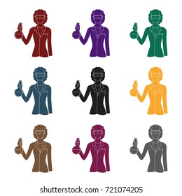 Chemist.Professions single icon in black style vector symbol stock illustration web.