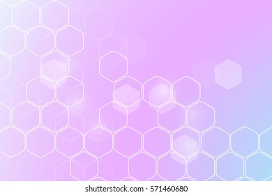
Chemistry 3D model, the hexagonal structure of the molecule, scientific medical research. Medicine, science and technology concept. Geometric abstract background. Vector graphics