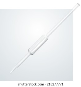 Chemistry Apparatus - Glass Pipet - Illustration