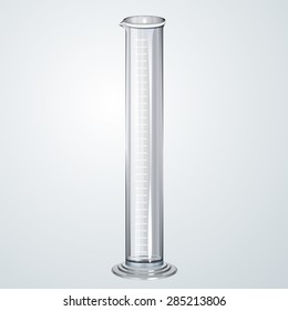 Chemistry Apparatus - Graduated Cylinder - Illustration