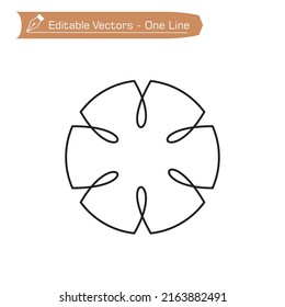 Chemistry atom line icon. Laboratory molecule sign. Analysis symbol. Minimal line illustration background. Chemistry atom line icon pattern banner. White web template concept. Vector.