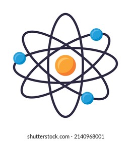 chemistry atom molecule isolated icon