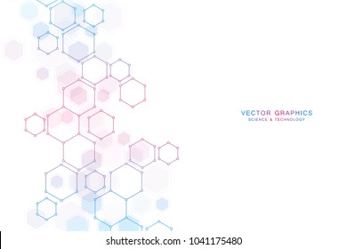 Chemistry Background And Molecular Structure. Science And Technology Vector Illustration