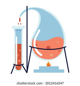 chemistry beaker test tube isolated