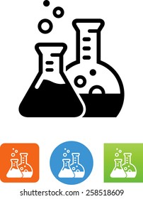 Chemistry beakers icon
