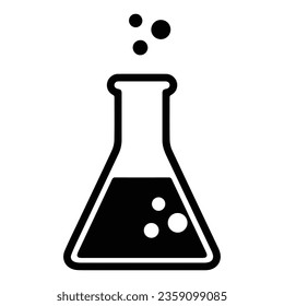 Icono de altavoces de química con fondo blanco