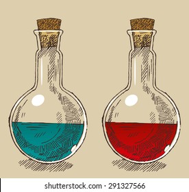 chemistry bottles