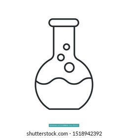 chemistry, chemical icon vector illustration logo template for many purpose. Isolated on white background.