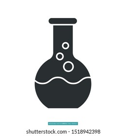 chemistry, chemical icon vector illustration logo template for many purpose. Isolated on white background.