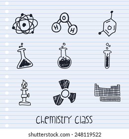 chemistry class design, vector illustration eps10 graphic 