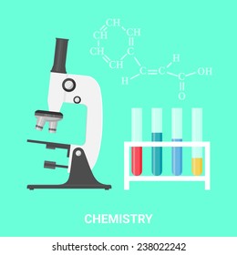 Chemistry concept, vector illustration