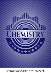 Chemistry denim background