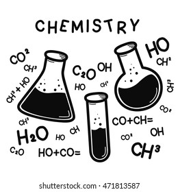 Chemistry doodle icon