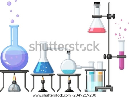 Chemistry element on the table illustration