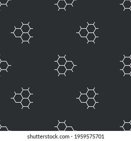 Chemistry element structure background. Seamless vector pattern.