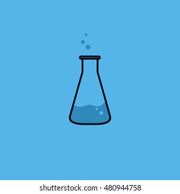 Chemistry equipment vector in eps 8