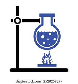 Chemistry experiment icon, Vector graphics