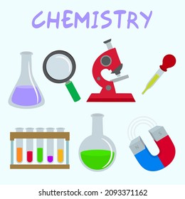 chemistry experiment and instrument set