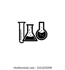 Chemistry experiment, research, science icon
