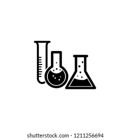 Chemistry experiment, research, science icon