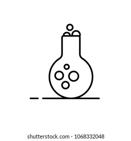 Chemistry Experiment Vector Icon Illustration For Web And Mobile App Isolated On White Backround.Ui/Ux