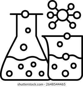 Chemistry Filled Style Icon Design