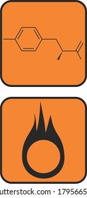 chemistry, fire, molecules