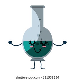 Chemistry flask cartoon