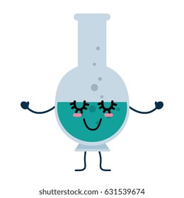 Chemistry flask cartoon