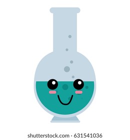 Chemistry flask cartoon