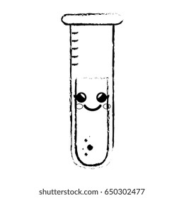 chemistry flask cartoon smiley