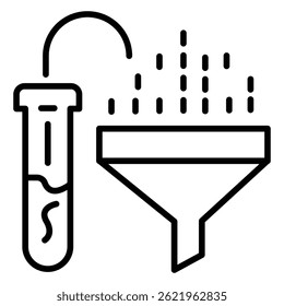 Chemistry Flask and Chemical Reaction vector Icon design