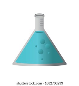 chemistry flask design, science and laboratory theme Vector illustration