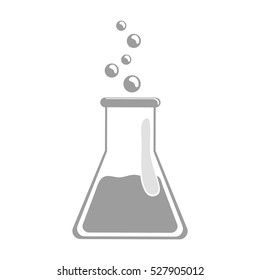 Chemistry flask glass icon vector illustration graphic design