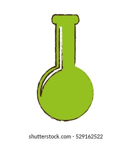 chemistry flask icon image vector illustration design 
