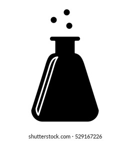 chemistry flask icon image vector illustration design 