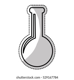 chemistry flask icon image vector illustration design 