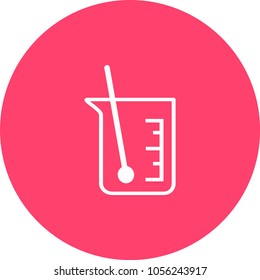 Chemistry flask icon. Science technology. flat design for chemistry, laboratory, science, biotechnology concepts.