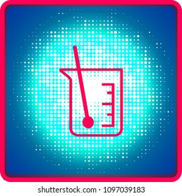 Chemistry flask icon. Science technology. flat design for chemistry, laboratory, science, biotechnology concepts.