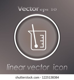 Chemistry flask icon. Science technology. flat design for chemistry, laboratory, science, biotechnology concepts.