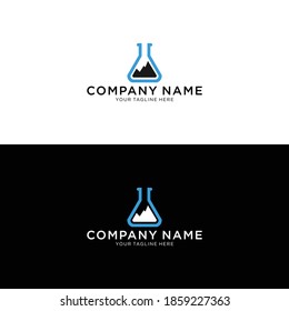 Chemistry flask icon. Science technology. flat design for chemistry, laboratory, science, biotechnology concepts.