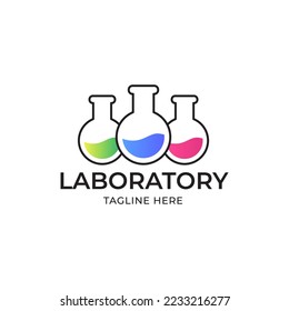 Chemistry flask icon. Science technology. flat design for chemistry, laboratory, science, biotechnology concepts.