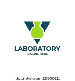 Icono del matraz de química. Tecnología científica. diseño plano para la química, laboratorio, ciencia, biotecnología.