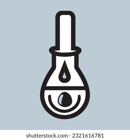 Chemistry flask icon. Science technology. flat design for chemistry, laboratory, science, biotechnology concepts.