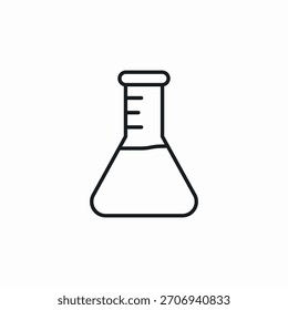 chemistry flask icon sign vector