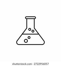 chemistry flask icon sign vector